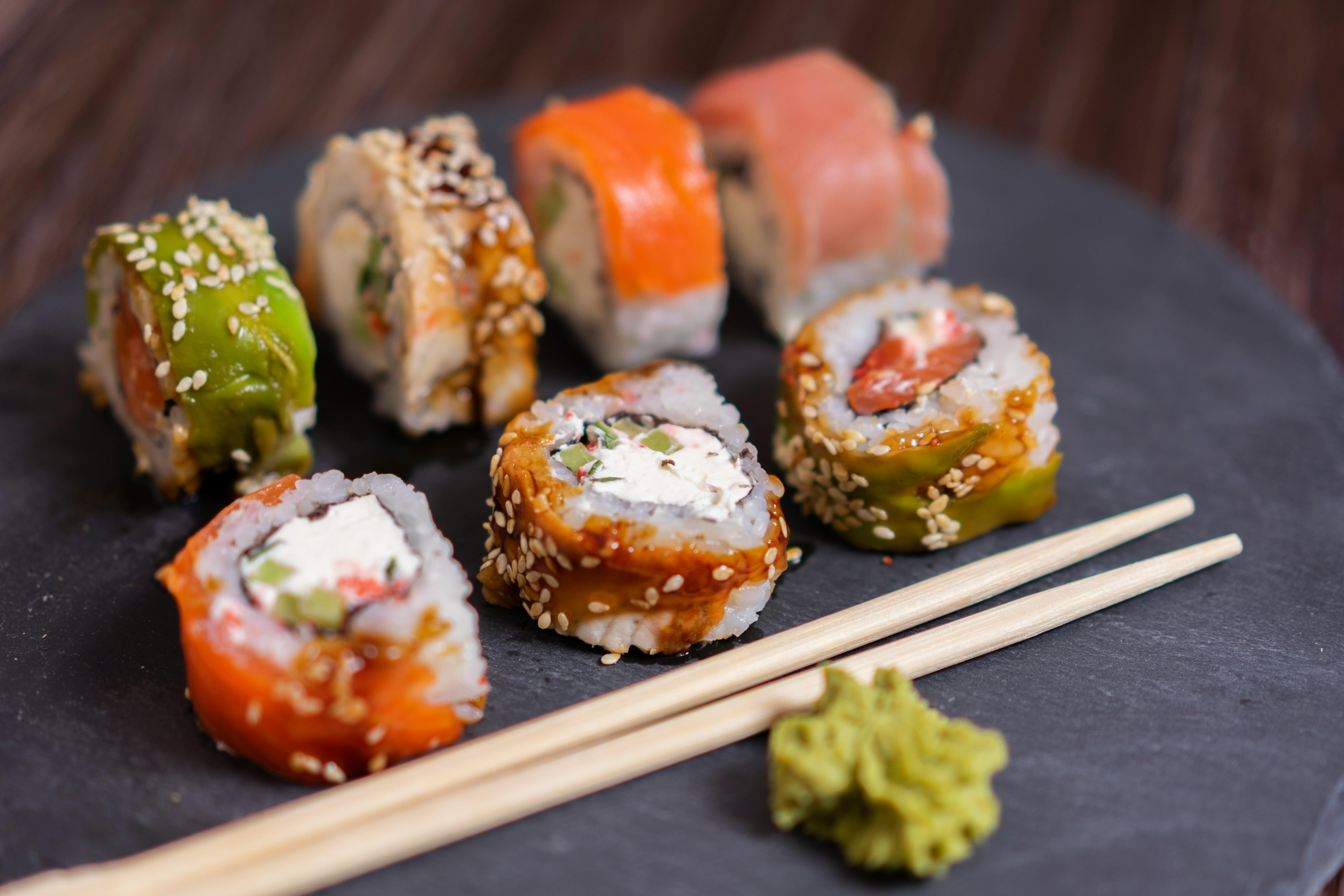 Sushi photo from Pexels, image 3147493